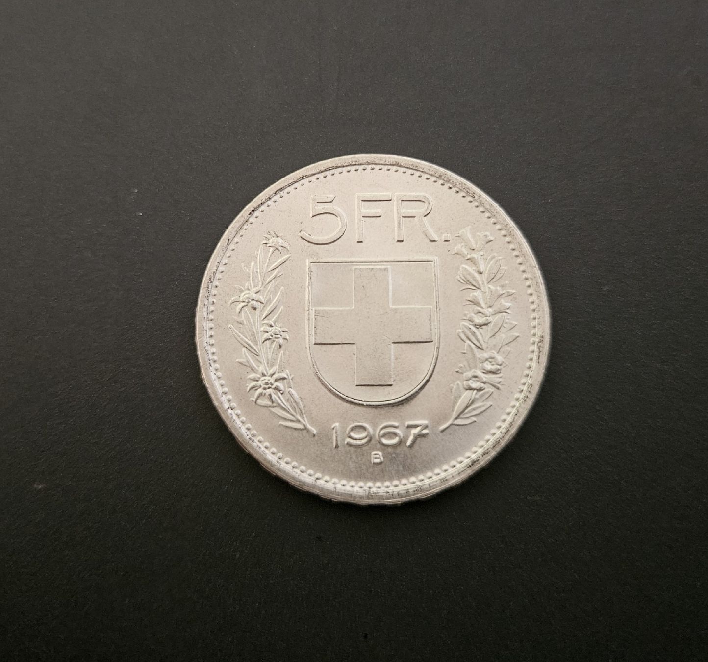 Alle Münzen: 5 Franken 1967 Silber - unz. – Gebraucht aus Winterthur von ManuM88