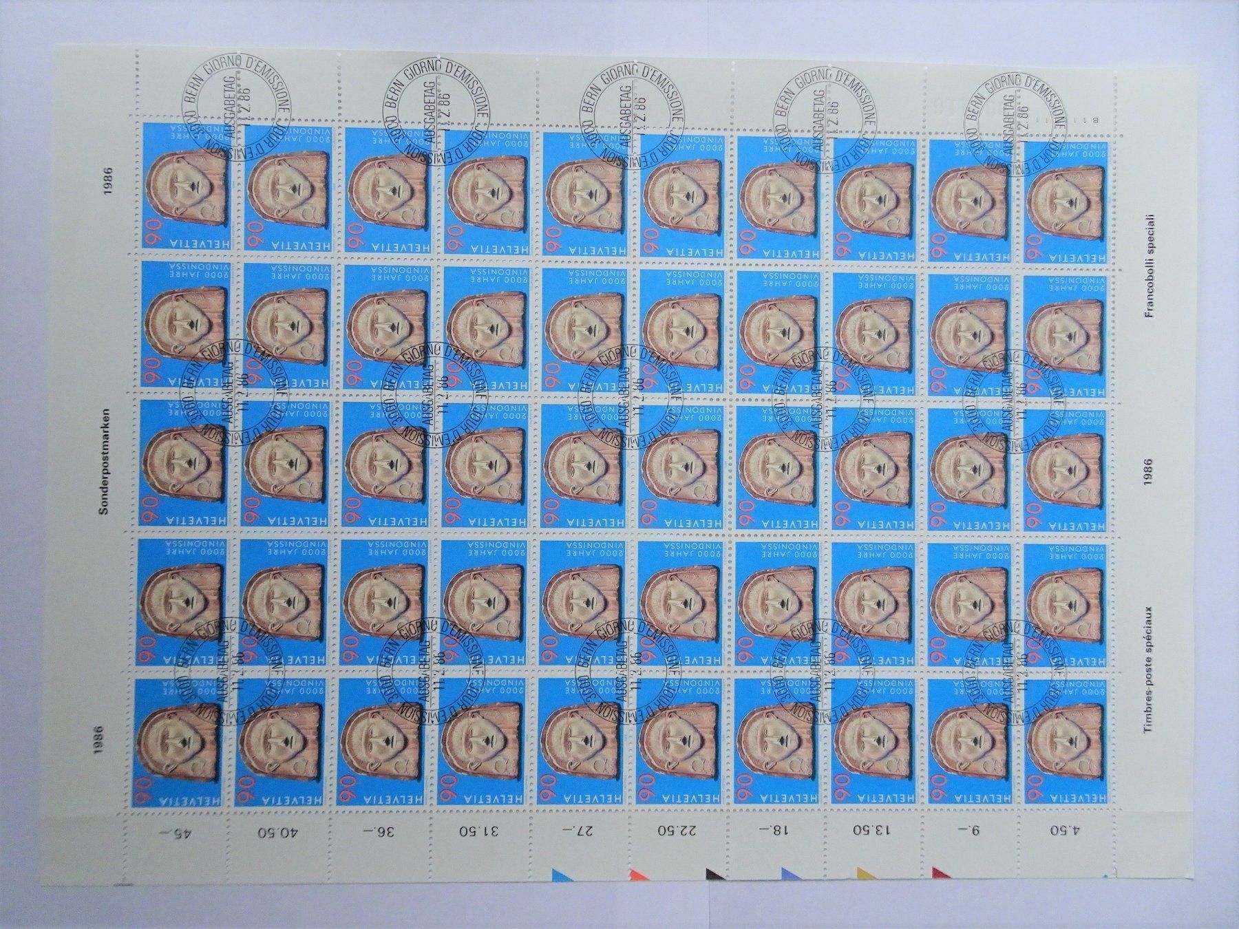 Alle Briefmarken: 1986 – Neu (gemäss Beschreibung) aus Aadorf von Chnorli-Furz