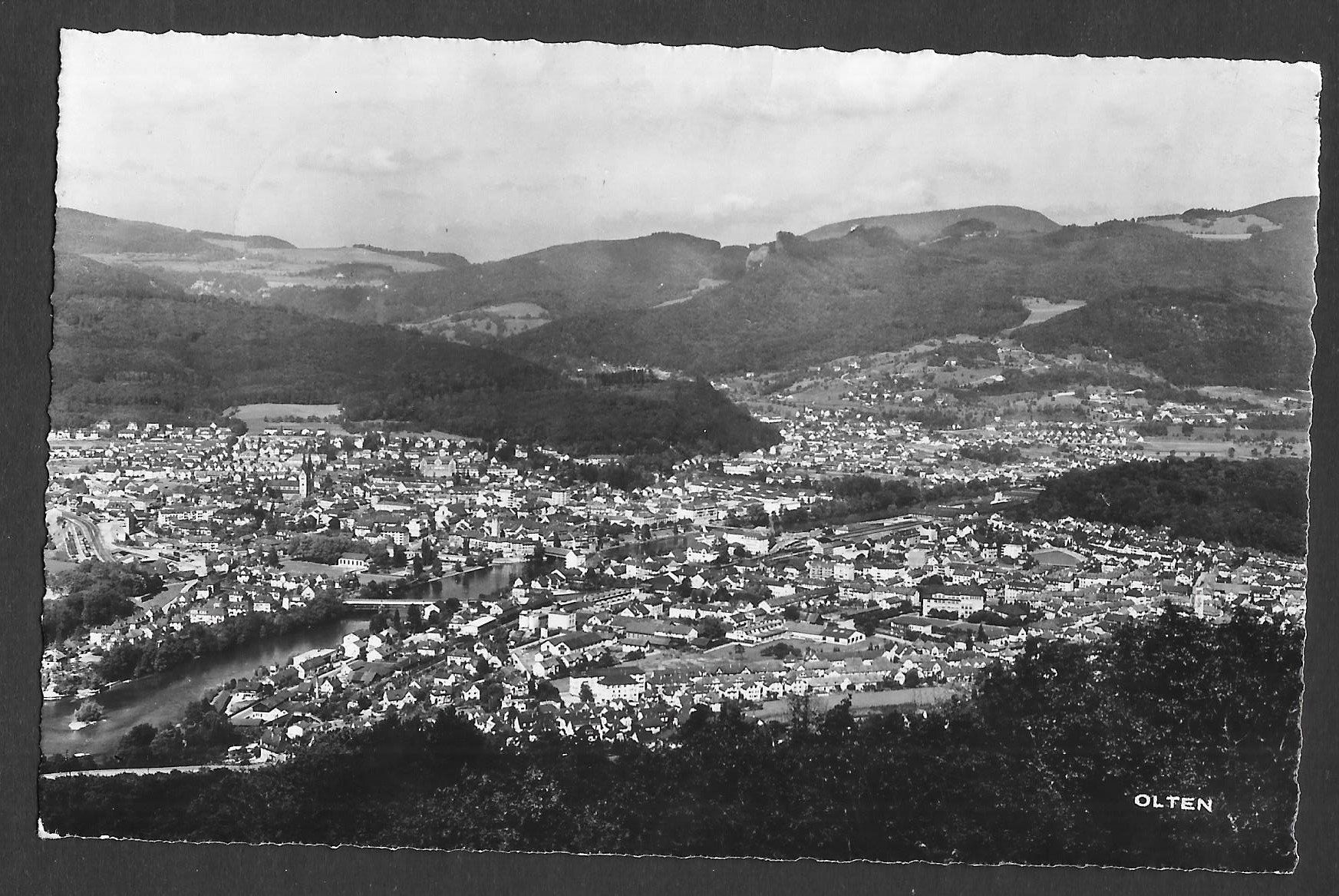 Cartoline postali: Olten Gesamtansicht – Usato da Olten venduto da clotaldi
