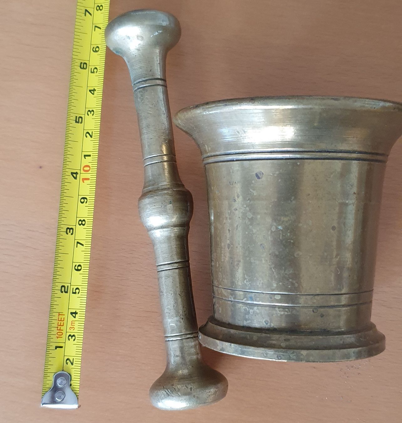 Sonstiges für das Kochen & Backen: Antiker Mörser mit Stössel aus Messing – Gebraucht aus Kreuzlingen von Rschweiz1 2