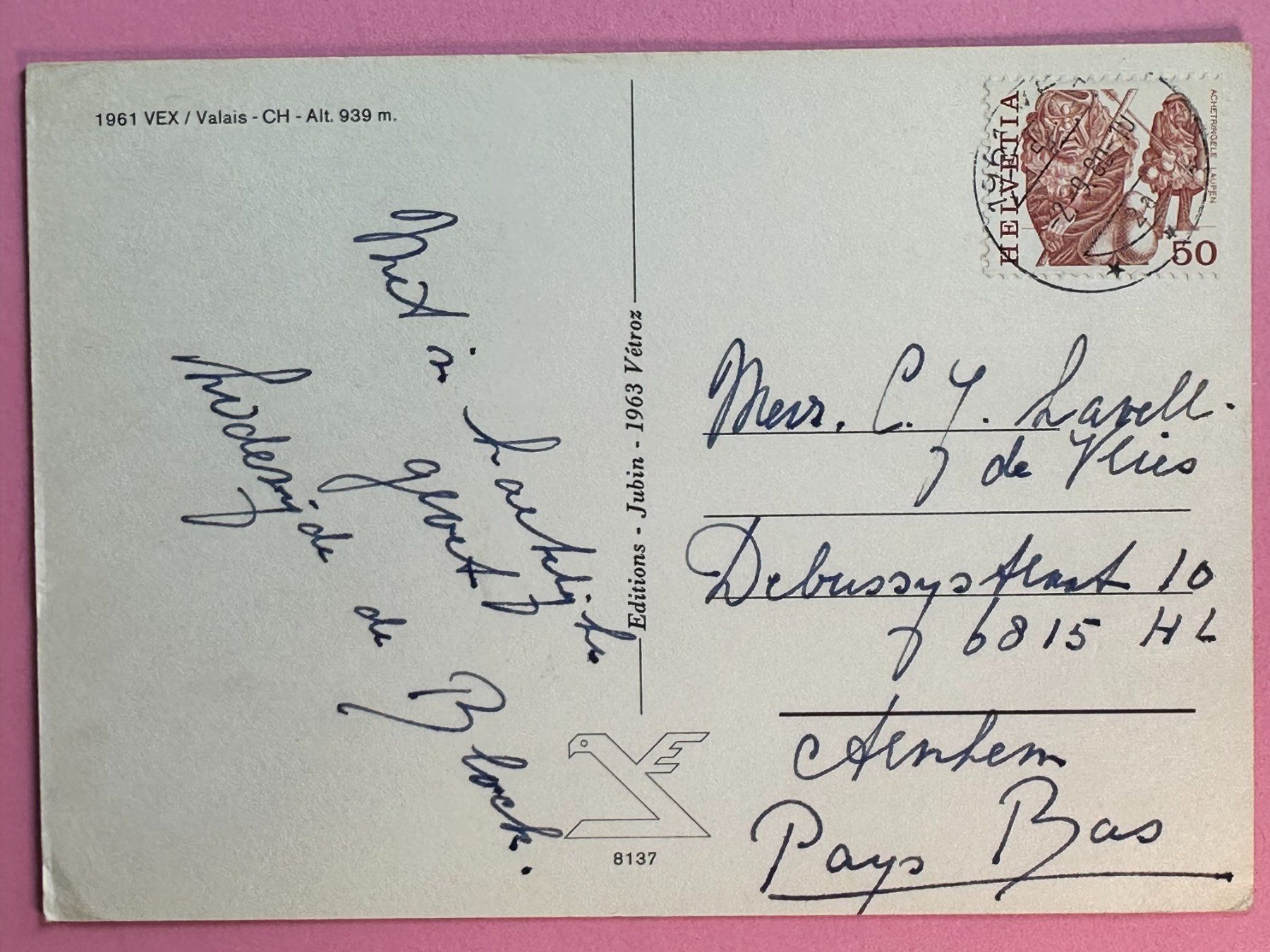 Ansichtskarten: Vex - Oldtimer – Gebraucht aus Steg VS von danwer74 1