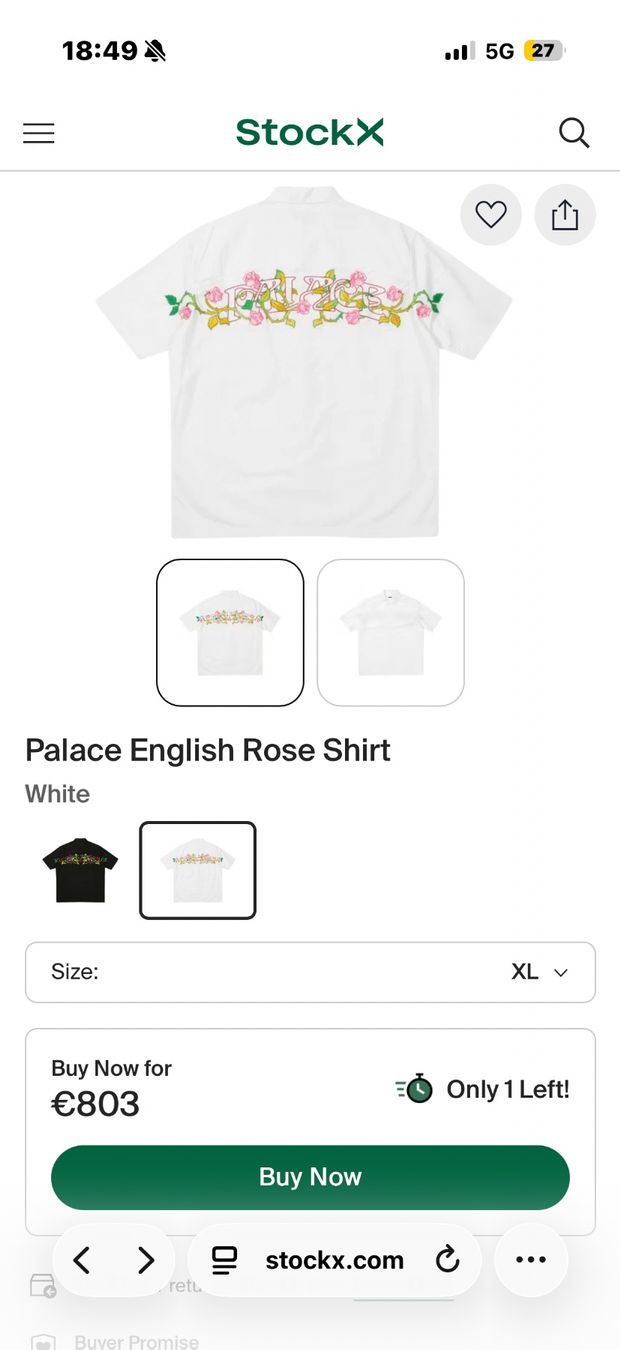 Camicie: LIMITED EDITION 1/150 palace England rose button up – Nuovo (secondo la descrizione) da Aesch BL venduto da AuroPiz 2