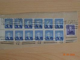 Kanada: 12 x Bowell + 1x Thompson 5 + 4 cents  1954