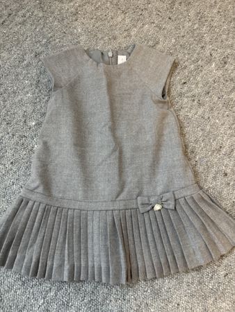 Robe hiver grise, cérémonie, Tartine et Chocolat 2 ans
