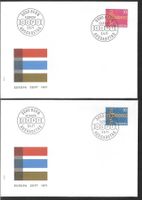 2 FDC 496-497 Serie Einzelmarken Europamarken ET 3.5.1971