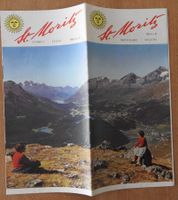 Tourismus Werbe-Prospekt St. Moritz, 50er Jahre