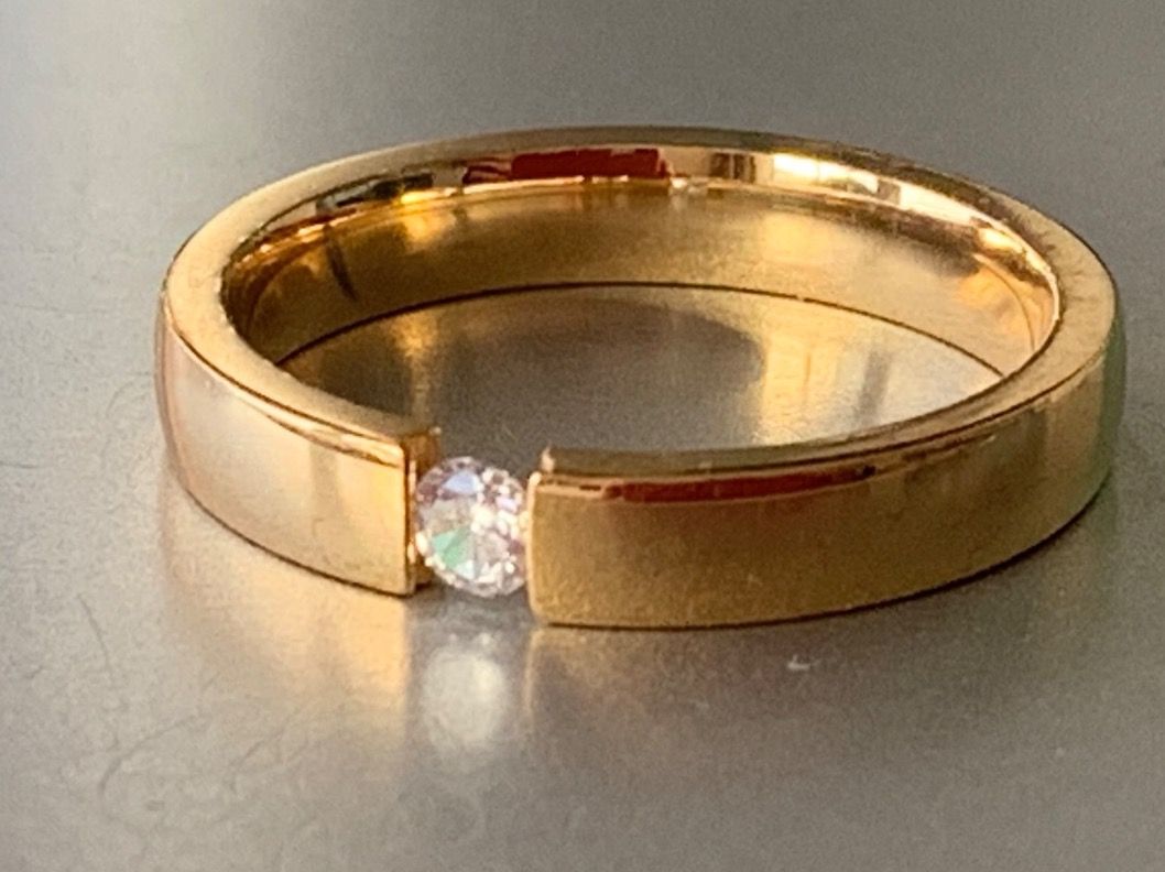 Anelli: Fingerring goldfarbig (55/58/61) – Nuovo (secondo la descrizione) da Dittingen venduto da Bijoubelle