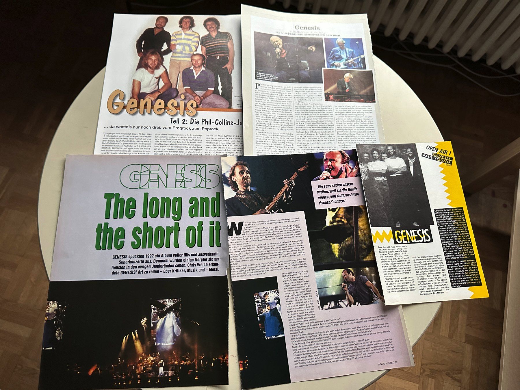 Riviste & Magazine: GENESIS PETER GABRIEL PHIL COLLINS tolle Berichte + Poster – Usato da Basel venduto da Partridge 7