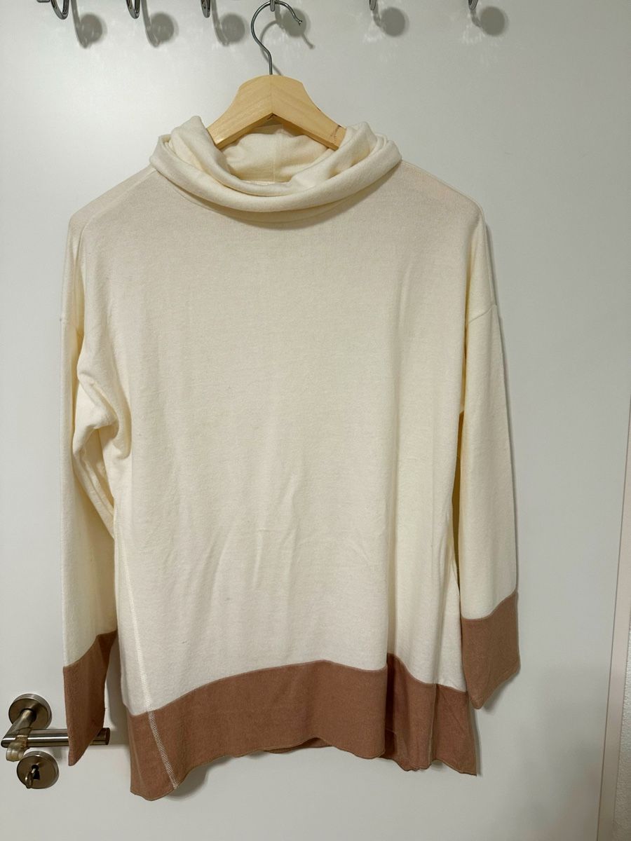 Pullover & Sweatshirts: Chicorée Damenpullover Gr. L Rollkragen beige kuschelig warm – Neu (gemäss Beschreibung) aus Eglisau von Brewster1