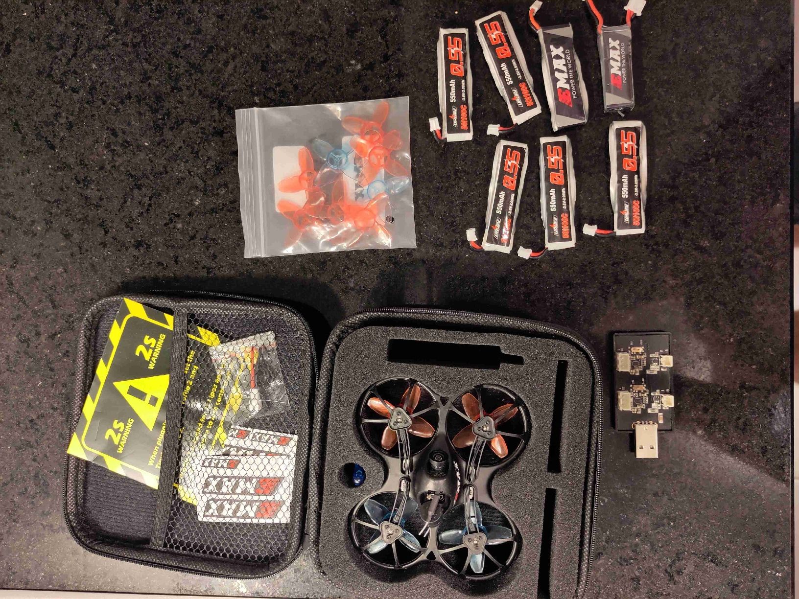 Modellismo RC: FPV Drone Kit EMAX Tinyhawk 2S with Batteries and Propellers – Difettoso da Pratteln venduto da Leo_Hofer