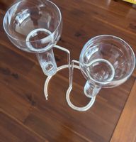 Aqualux Versilbert, Glas Design für Kerzen oder als Vase