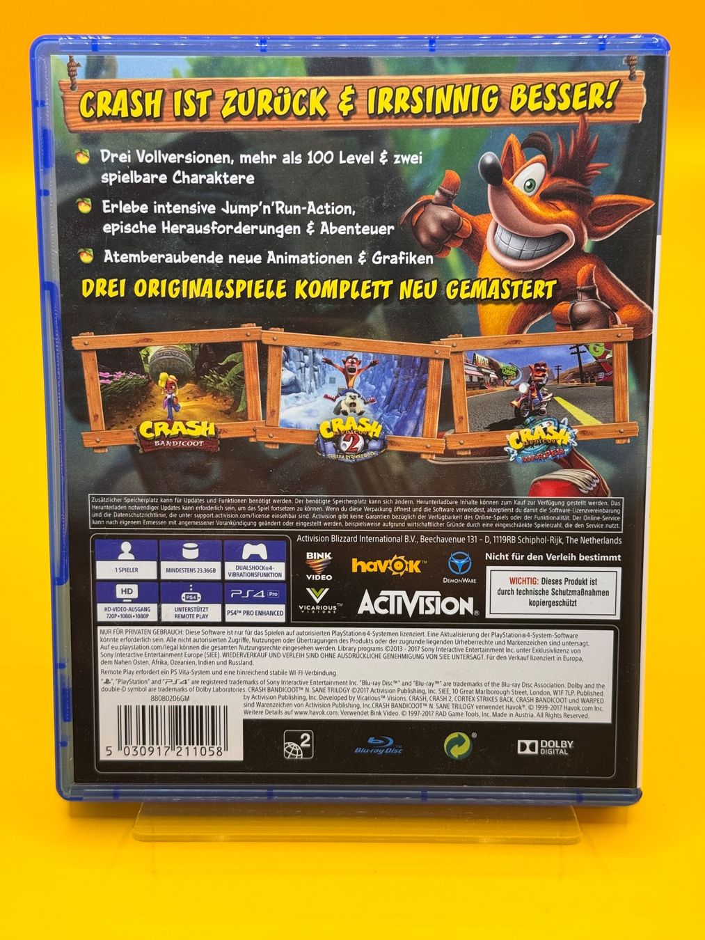 Sony Spiele: Crash Bandicoot N. Sane Trilogy PS4 – Gebraucht aus Oberwil b. Zug von silver2024 1