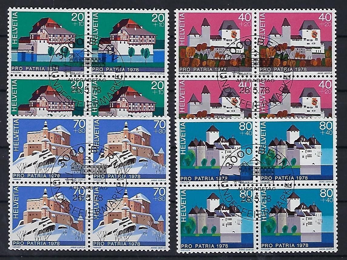 Tutti i francobolli: 1978  Pro Patria Viererblocks 14960 – Usato da Lunden venduto da Animus999