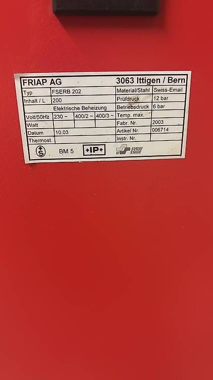 Sanitari: FRIAP PRINZ BOILER – Usato da Zunzgen venduto da Valon2018 1