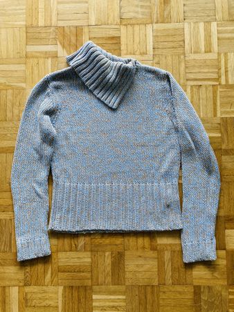 Esprit Strickpullover hellblau-beige Gr. M Top