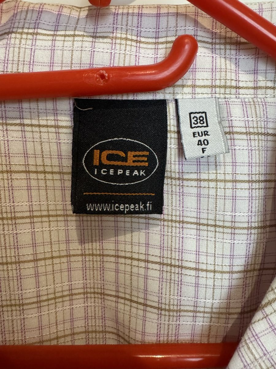 Camicette: ICEPEAK Wanderbluse Kurzarm kariert rosa – Usato da Maisprach venduto da jokoundklaas 3