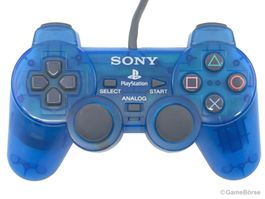 PS1 Controller DualShock Original Blau Transparent