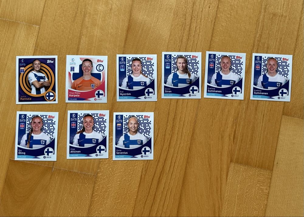 Topps UEFA Women's Euro 2025 Stickers - Finland (Neu (gemäss ...