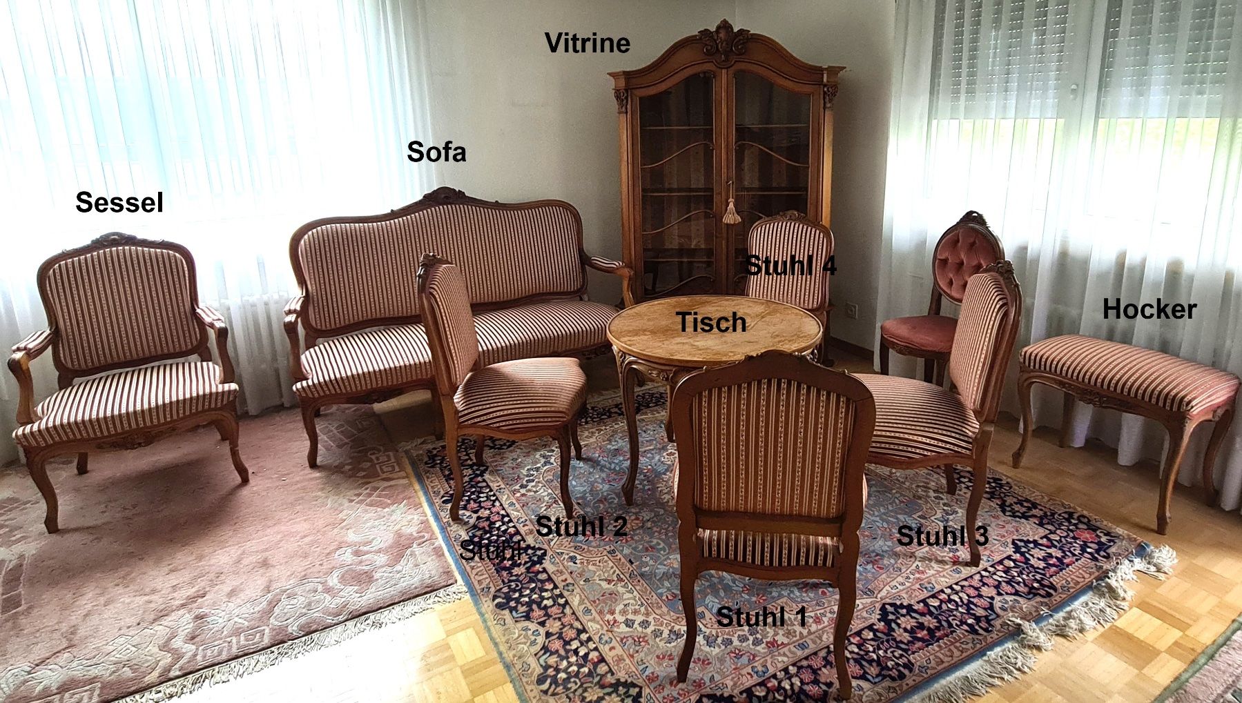 Divani: Möbelgruppe Louis XV – Usato da Luzern venduto da readyforlife
