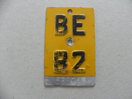 Mofanummer Mofa Nummer BE 82 Bern 1982 Töffli Geschenk