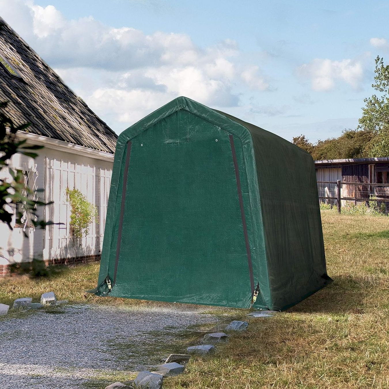 Casette da giardino & serre: Toolport 2,4x3,6m Zeltgarage – Nuovo e nell'imballaggio originale da Bottighofen venduto da zaap 1