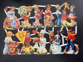 Oblaten Glanzbilder Kinder  Poesiebilder Decoupage