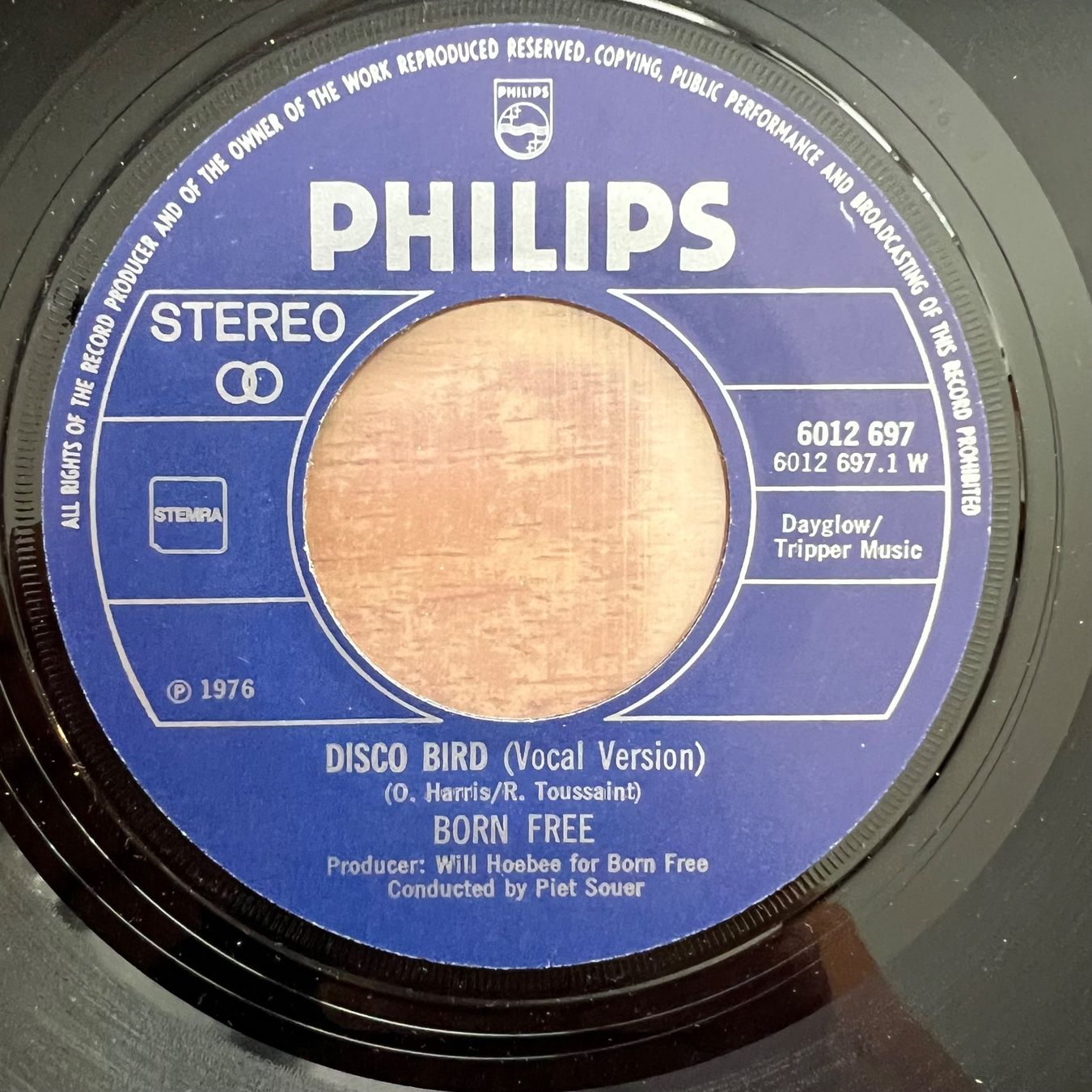 Dischi in vinile: Born Free - Disco Bird / 1. D-Press. 1976 – Usato da Gais venduto da soundcave57 3