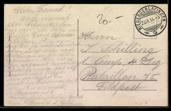 Cartoline postali: Solothurn, Teilansicht mit Schloss und W – Usato da Berlin venduto da bartko-reher 1