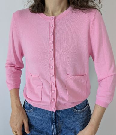Zara Cardigan rosa mit Knöpfen in Grösse M