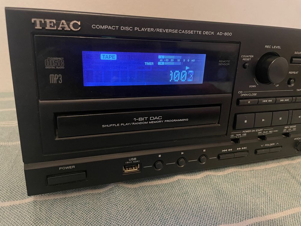 Teac AD-800 CD Player Auto Reverse Kassettendeck (Gebraucht) in Zürich ...