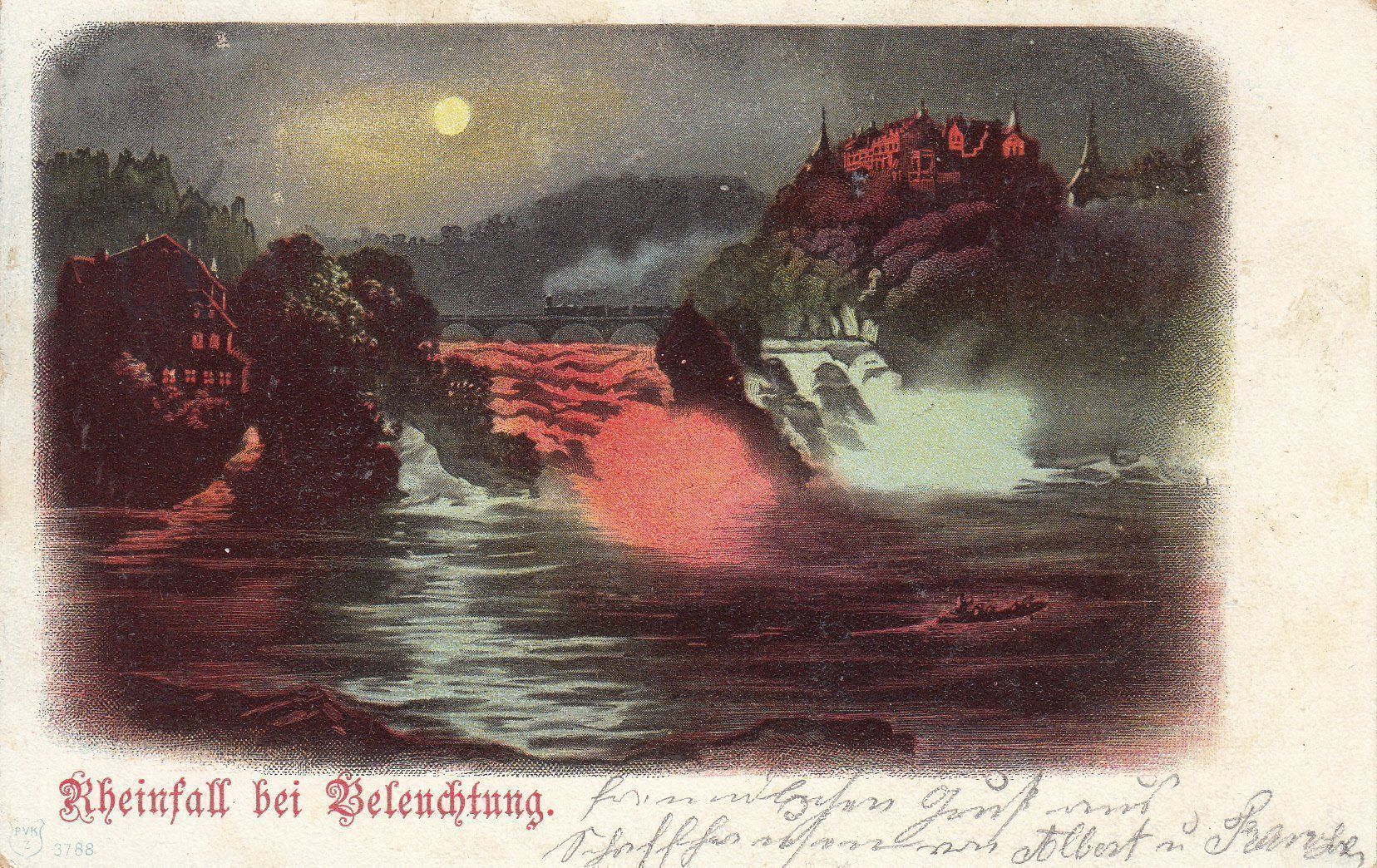 Cartoline postali: Rheinfall 1903 – Usato da Bürglen TG venduto da StampGraf