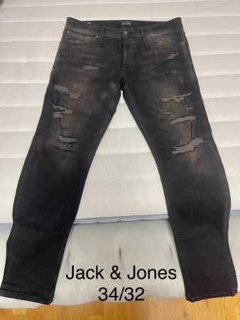Jack & Jones Herren Jeans, Schwarz, W34/L32, Top Zustand