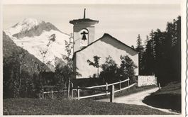 Vintage Fotokarte E. Meerkämper, Bergkirchlein im Fextal