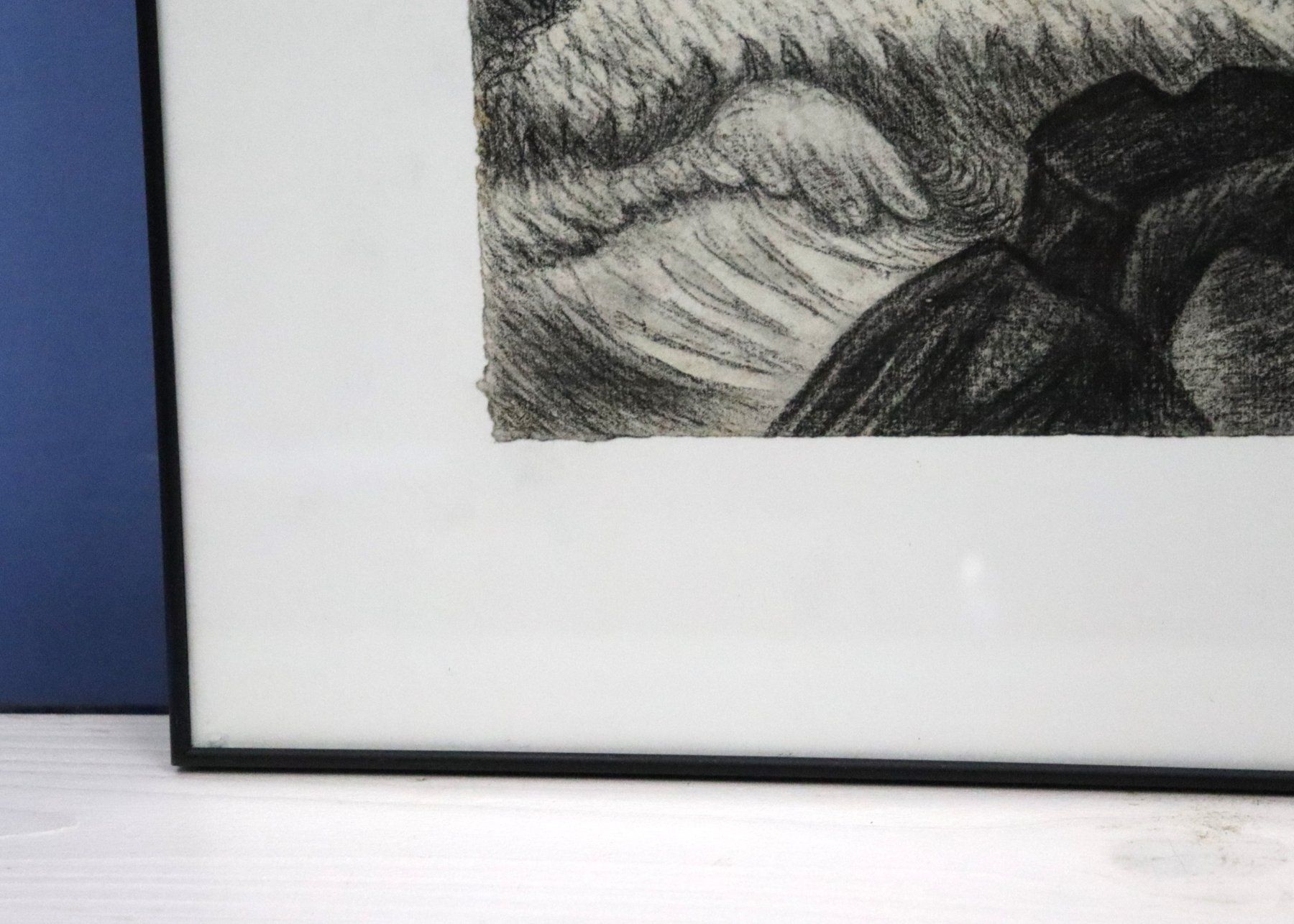 Dipinti: Monika Buchmann-Helbling 1925-2004, Kohlestift "Küste" – Usato da Zug venduto da Kunst-Fundgrube 7