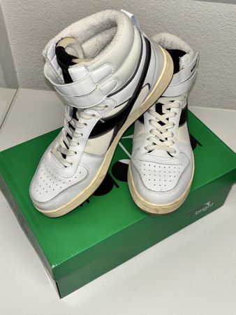 Diadora Magic Basket mid Icona (velcro) blanc - Taille 44