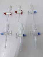 Konvolut 6 Mikro-Scheidetrichter – 5 ml – NS 14/23