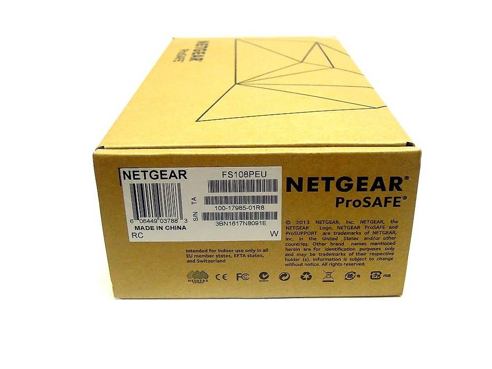 Hub & Switch: NETGEAR FS108P [ID 2033] – Usato da St. Gallen venduto da RR_SonicDesign 1