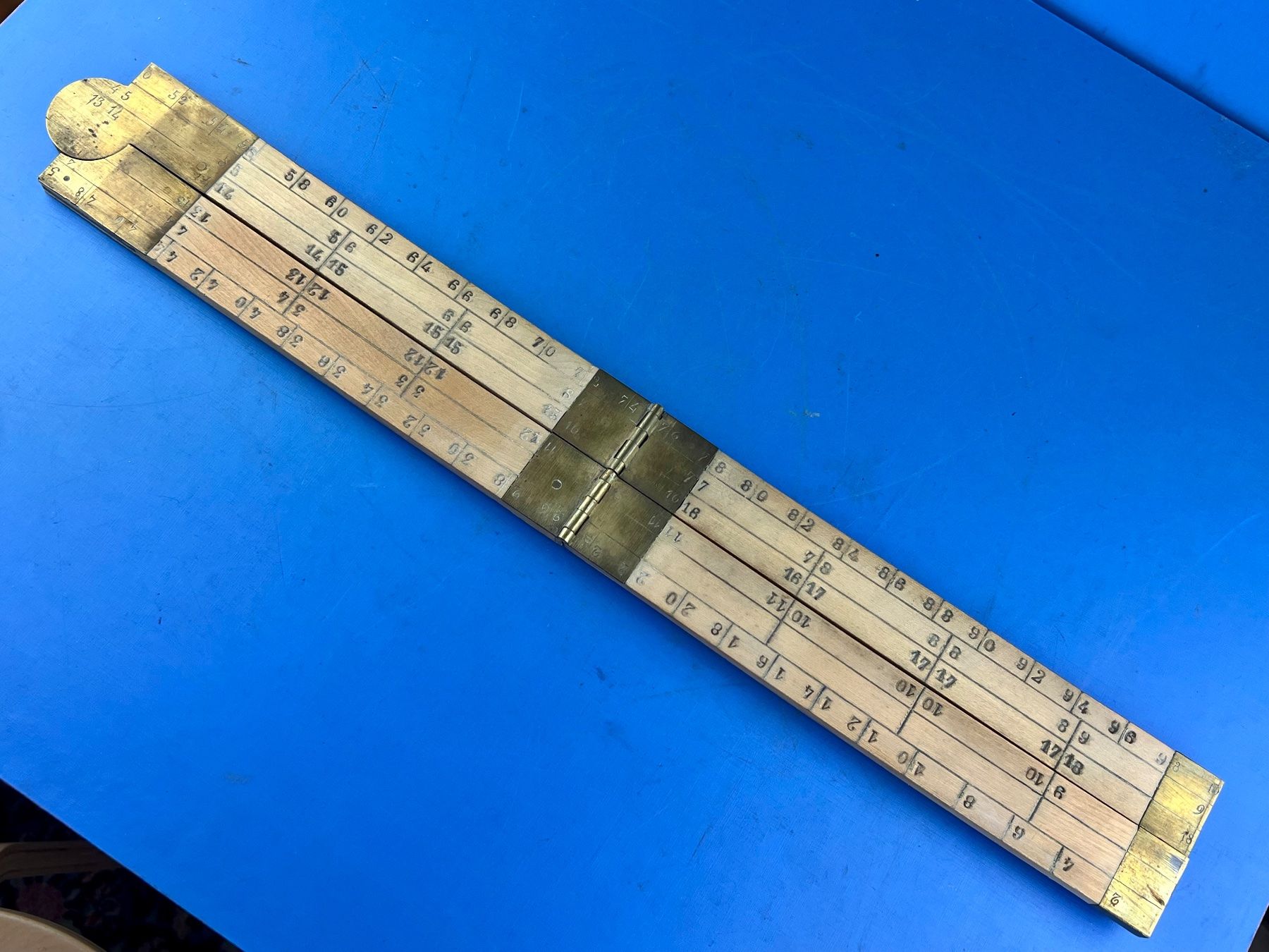 Messen: Zollstock oder so !?! kleinste Einheit ca. 21 mm 1 m lang – Gebraucht aus Unterengstringen von Gustav03 4
