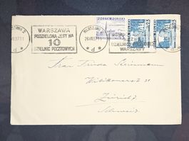 CL25 Enveloppe + Timbre Pologne 1937