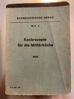 Kochrezepte für die Militärküche 1952