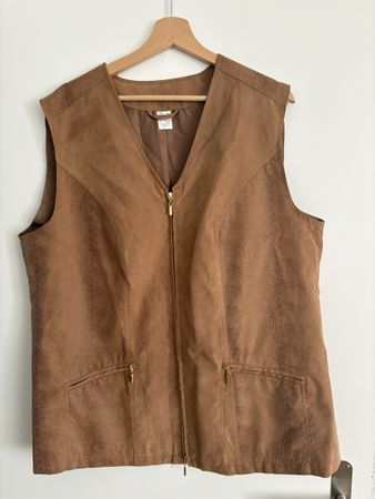 Faux Leder Veston