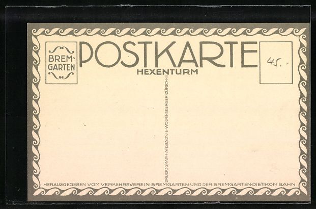 Cartoline postali: Bremgarten /AG, Partie am Hexenturm – Usato da Berlin venduto da bartko-reher 1
