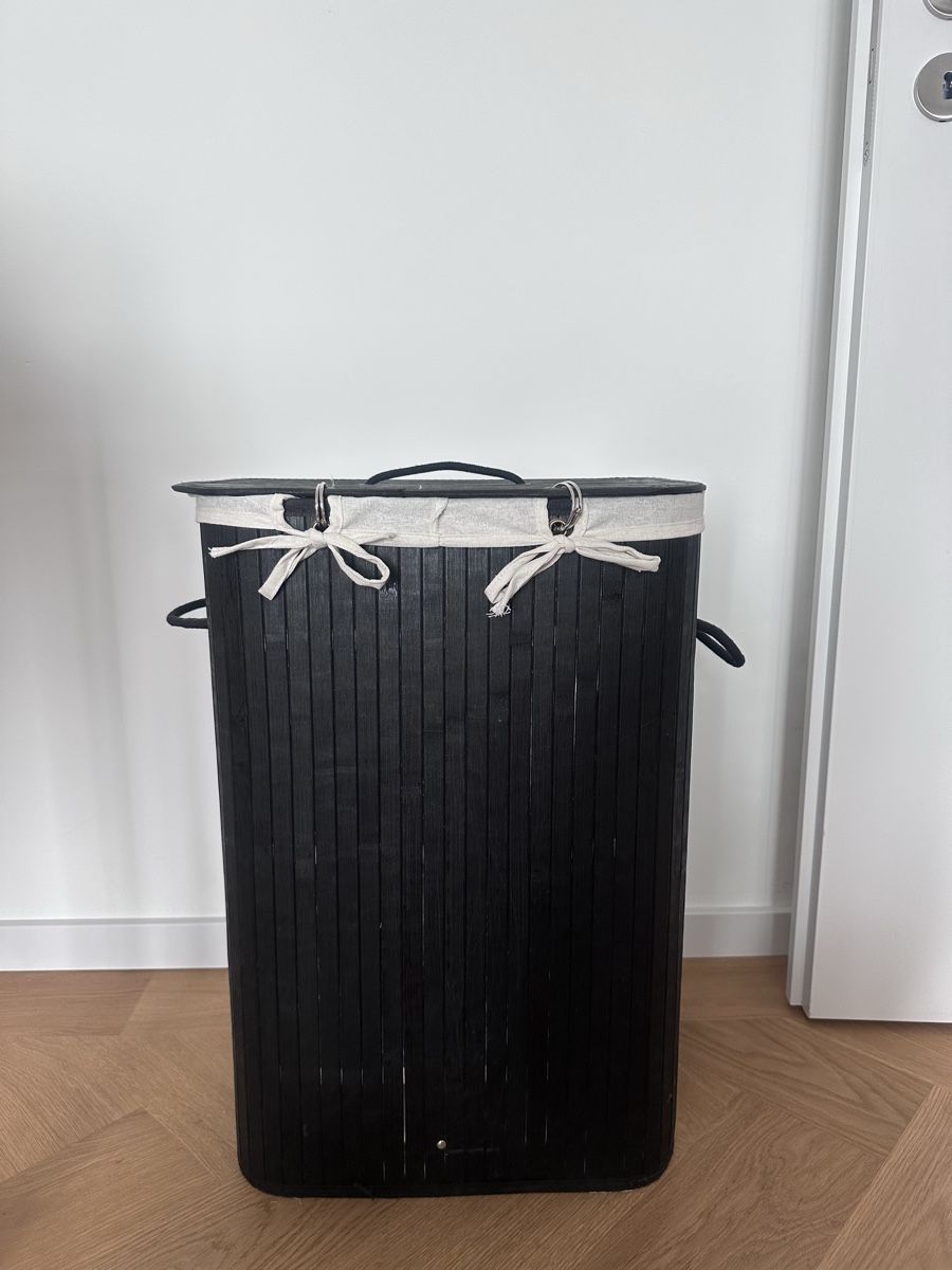 Wäschekörbe: Schwarzer Bamboo Wäschekorb – Gebraucht aus Zürich von juz_2t2j 3