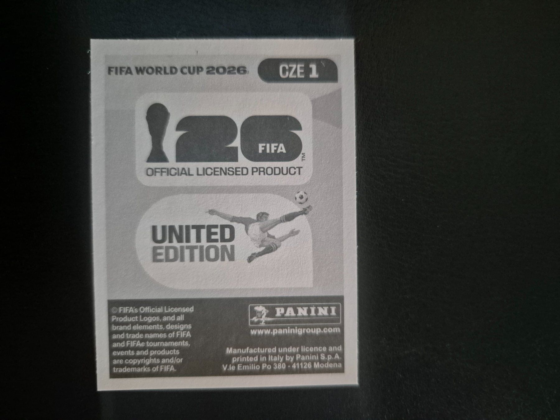 Panini Carte collezionabili: Panini WM 26 CZE 1 – Nuovo (secondo la descrizione) da Rorschacherberg venduto da AJ3108 1