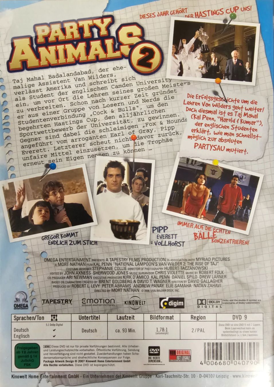 Tutti i DVDs: Party Animals 2 – Usato da Wahlen b. Laufen venduto da Cg10 1