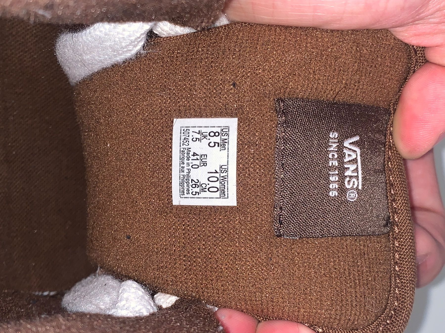 Vans Scarpe da uomo: Vans knu skool brun/blanc – Usato da Villars-le-Terroir venduto da nat_bb86 3