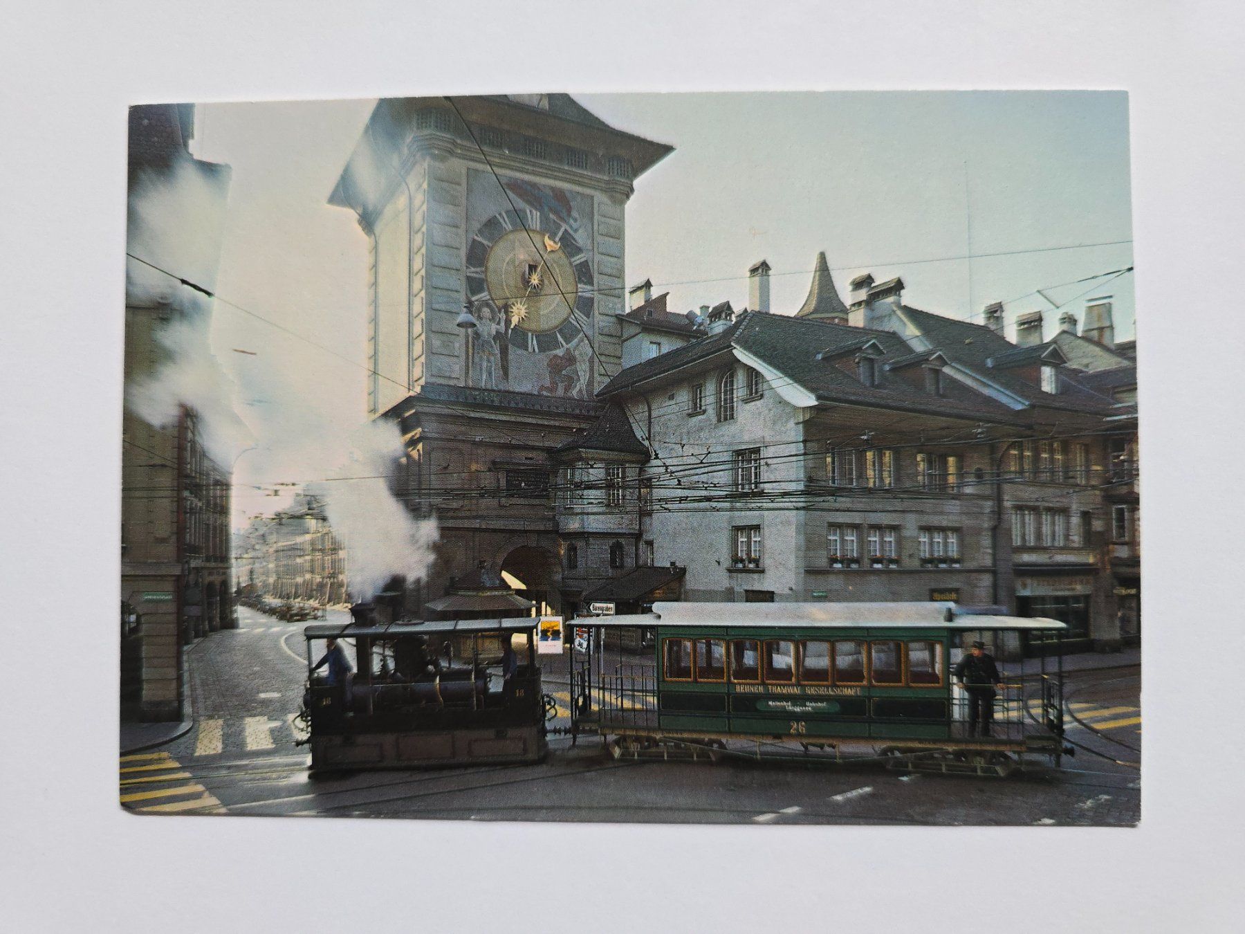 Cartoline postali: AK Bahnen Dampftram Bern 1894 – Usato da Dättlikon venduto da Wundertuete_