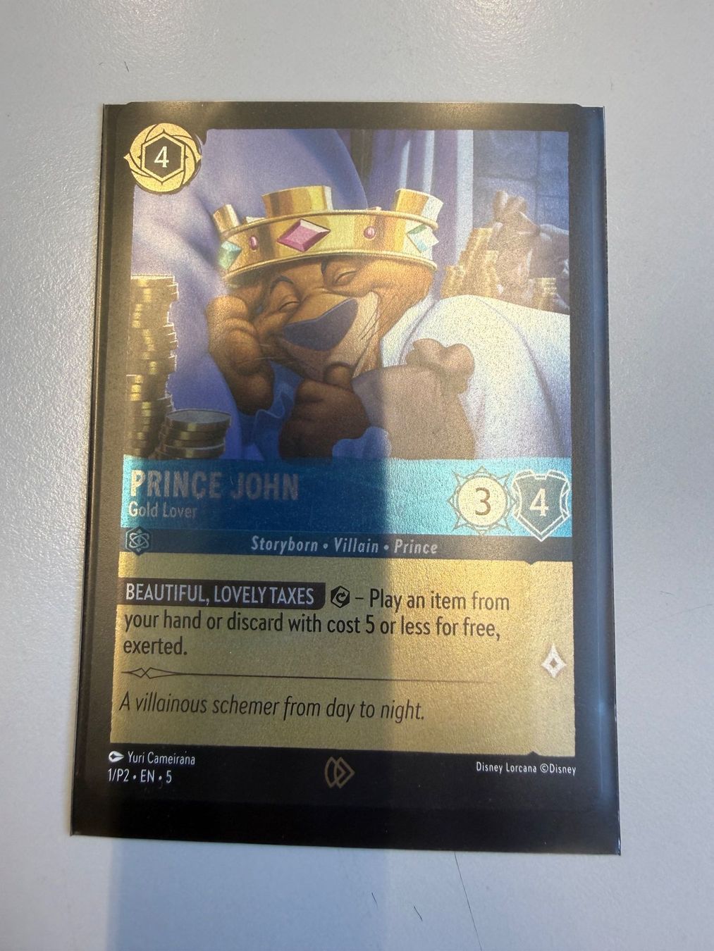 Disney Sammelbilder & Trading cards: Disney Lorcana Prince John – Neu (gemäss Beschreibung) aus Aesch ZH von Stillivanilli