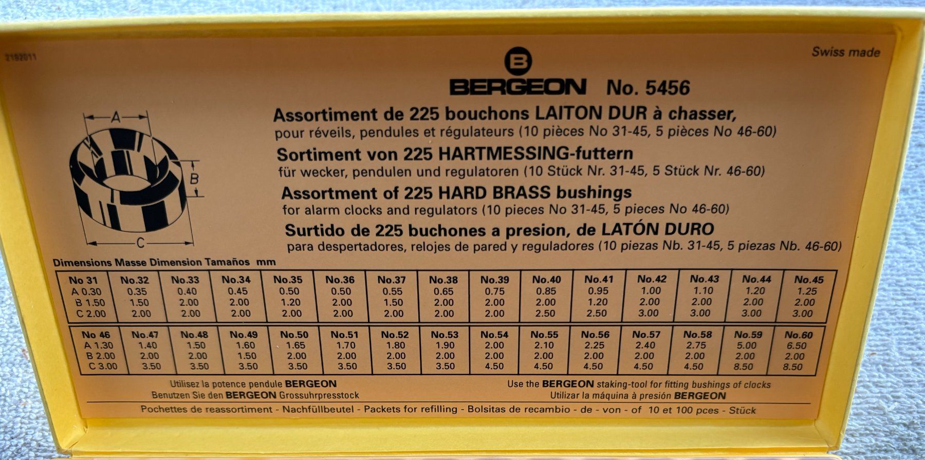 Bergeon Tutti gli attrezzi: BERGEON 5456 – Usato da Ostermundigen venduto da crazy-horse-1840 1