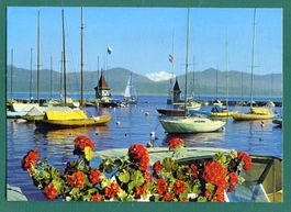 Morges, Le Port et le Mont Blanc, ungelaufen, Grossformat